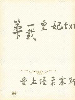 第一皇妃txt下载
