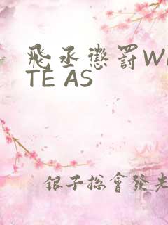 飞丞惩罚WRITE AS