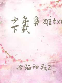 少年枭雄txt下载