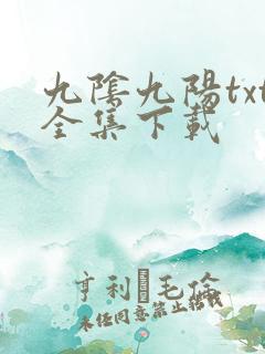 九阴九阳txt全集下载