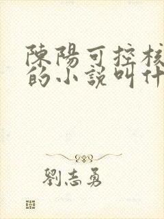 陈阳可控核聚变的小说叫什么名字