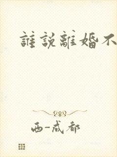 谁说离婚不能爱