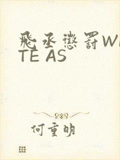 飞丞惩罚WRITE AS