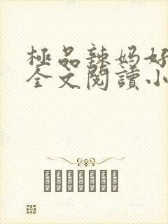 极品辣妈好v5全文阅读小说