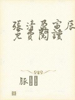 张清盈寅辰小说免费阅读