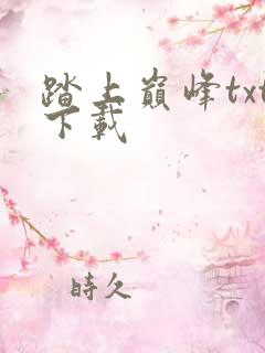 踏上巅峰txt下载