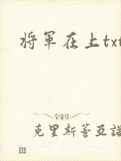 将军在上txt