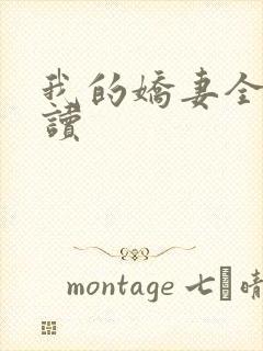 我的娇妻全文阅读