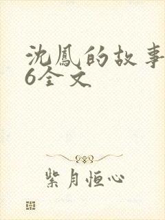 沈凤的故事1一6全文