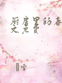 厨房里的春天全文免费