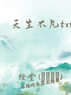 天生不凡txt