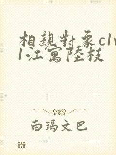 相亲对象c1v1江寓陆枝