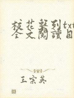 校花系列txt全文阅读目录