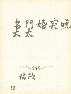 名门婚宠晚安赫太太