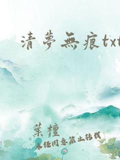 清梦无痕txt