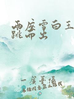 两座雪白玉峰弹跳而出