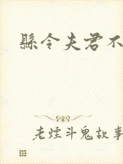 县令夫君不升堂