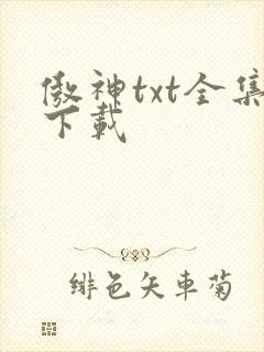傲神txt全集下载