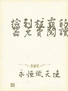 捡到校霸的遥控器免费阅读