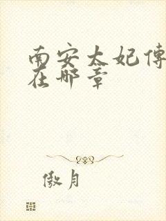 南安太妃传肉肉在哪章