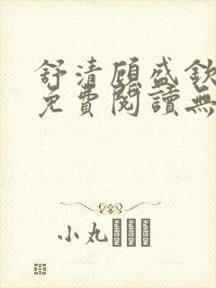 舒清顾盛钦小说免费阅读无弹窗