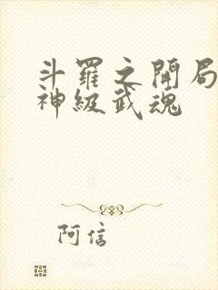 斗罗之开局签到神级武魂