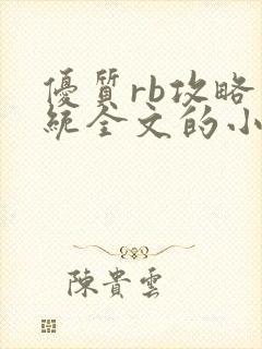 优质rb攻略系统全文的小说