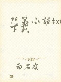 门第小说txt下载