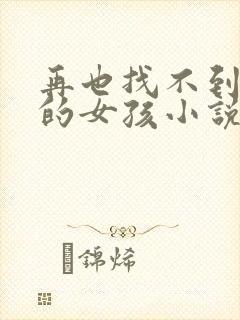 再也找不到曾经的女孩小说