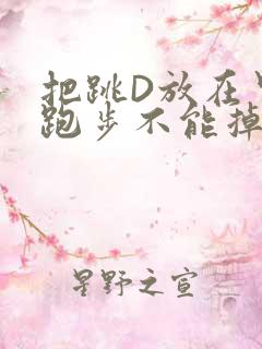 把跳D放在里面跑步不能掉