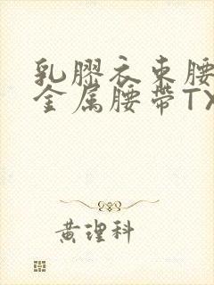 乳胶衣束腰勒紧金属腰带TXT