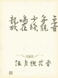 龙鸣少年免费播放在线观看