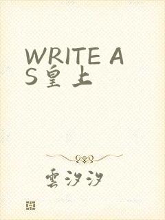 WRITE AS皇上