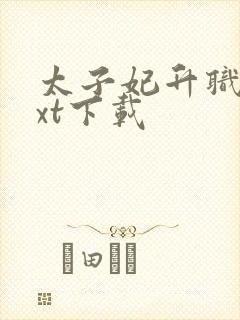 太子妃升职记txt下载