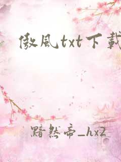 傲风txt下载