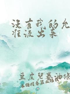 没有我的允许不准流出来