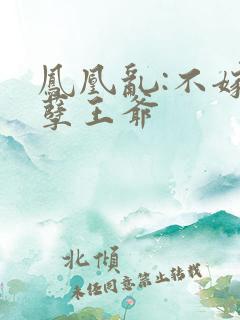 凤凰乱:不嫁妖孽王爷