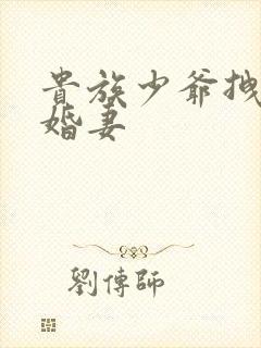 贵族少爷拽拽未婚妻