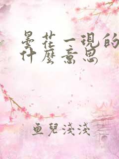 昙花一现的现是什么意思