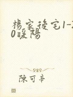 杨家后宅1-20暖阳