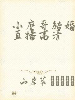 小么哥结婚视频直播高清