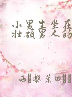 小男生坐在一个壮硕男人的大