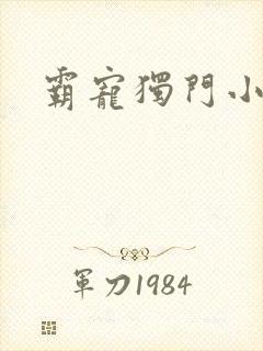 霸宠独门小娇妻