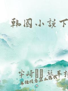 韩国小说下载