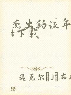 杰出的流年txt下载