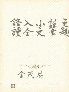 锋入小说免费阅读全文笔趣阁