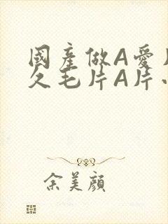 国产做A爱片久久毛片A片小说