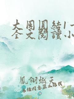 大团圆结1一6全文阅读小说