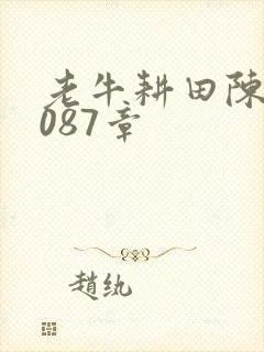 老牛耕田陈雪1087章