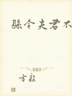 县令夫君不升堂